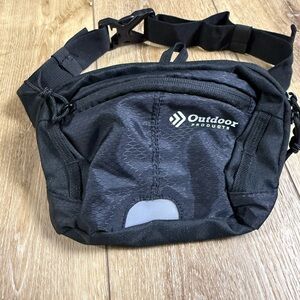Outdoor Products Black Belt Waist Pack Outdoor Camping OS
